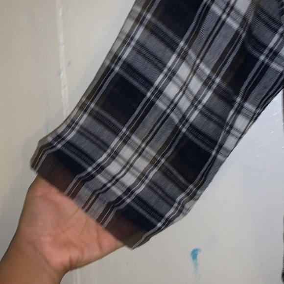 (NEW) Madewell Plaid Blue Blouse - Picture 3 of 5